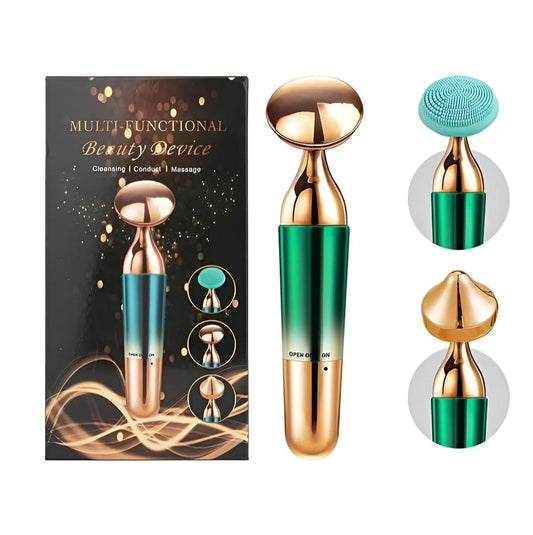 "3-in-1 Face, Neck & Eye Massager – Your At-Home Beauty Upgrade from Oueenhop"